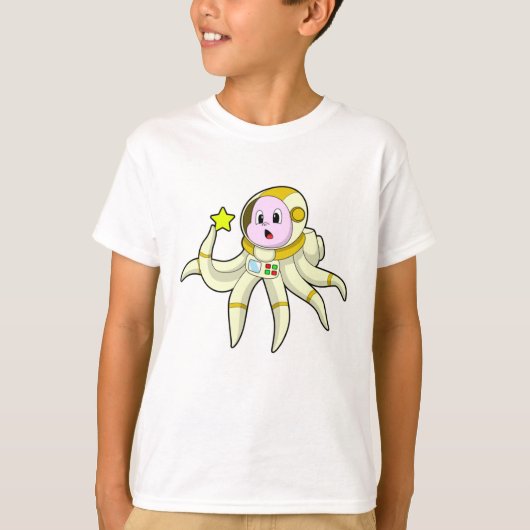 T-shirt Octopus comme plongeur avec étoile (Devant)