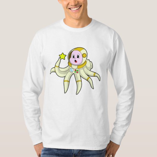 T-shirt Octopus comme plongeur avec étoile (Devant)