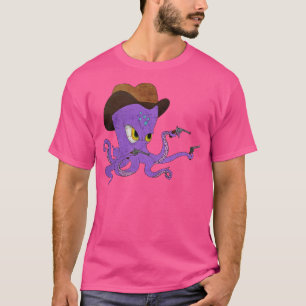 T-shirt Octopus Cowboy
