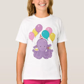 T-shirt Octopus d'anniversaire (Devant)