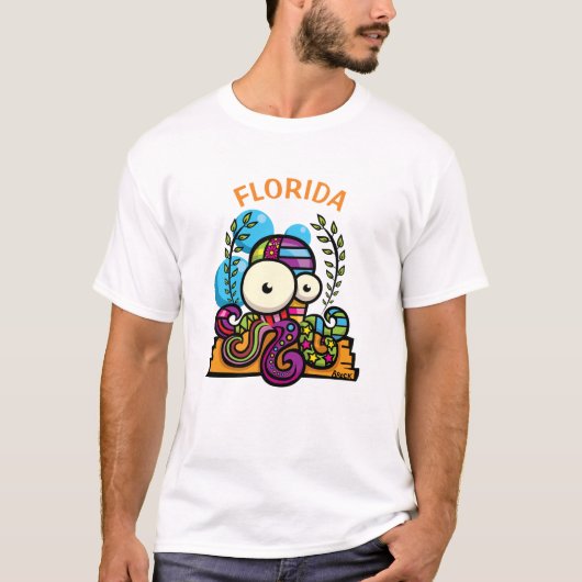 T-shirt Octopus de Floride (Devant)