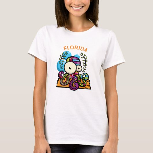 T-shirt Octopus de Floride (Devant)