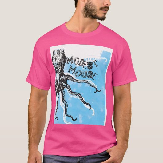T-shirt Octopus de la souris modeste (Devant)