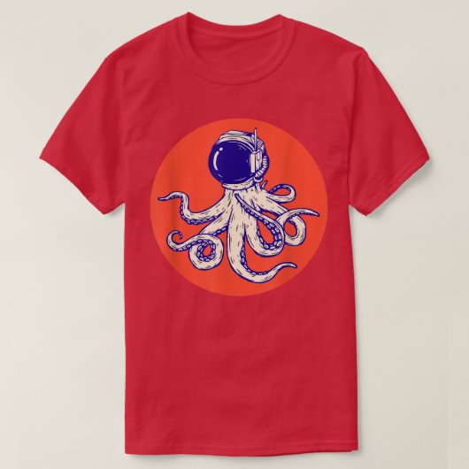 T-shirt Octopus De L'Espace De L'Astronaute cool Octopus (Design devant)