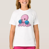 T-shirt Octopus en boîte avec gants de boxe (Devant)