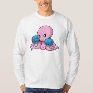 T-shirt Octopus en boîte avec gants de boxe