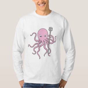 T-shirt Octopus en tant qu'assistant avec Trident