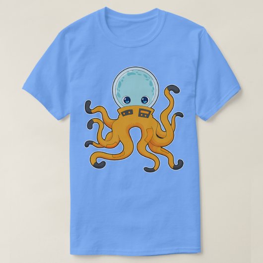 T-shirt Octopus Espace astronaute (Design devant)