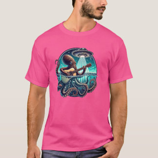 T-shirt Octopus Jouer de la guitare