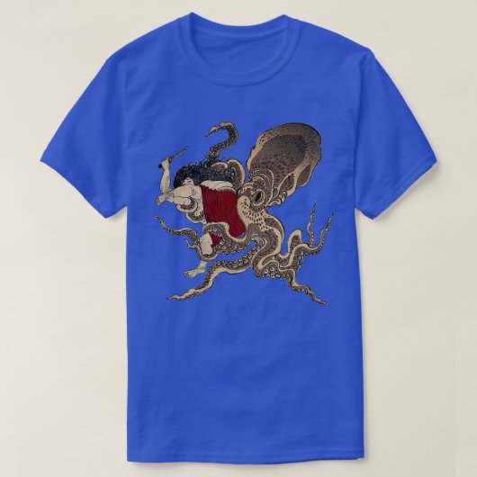 T-shirt Octopus, Kraken, Oeuvre (Design devant)