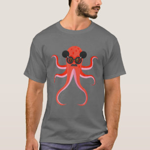T-shirt Octopus Lunettes de soleil Surfer drôle