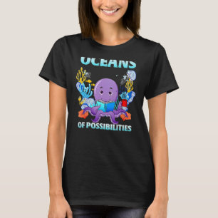 T-shirt Octopus Mer Animal Été Lecture Océans De Possib