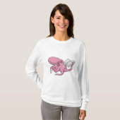 T-shirt Octopus Nerd avec le livre (Devant entier)
