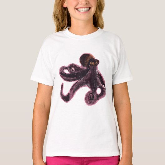 T-shirt Octopus on Bear (Devant)