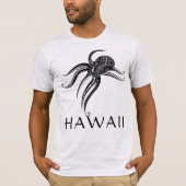 T-shirt OCTOPUS POLYNESIAN TRIBAL HAWAII Blk (Devant)
