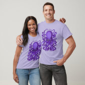 T-shirt Octopus pourpre (Unisexe)