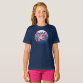 T-shirt octopus rose rétro (Devant entier)