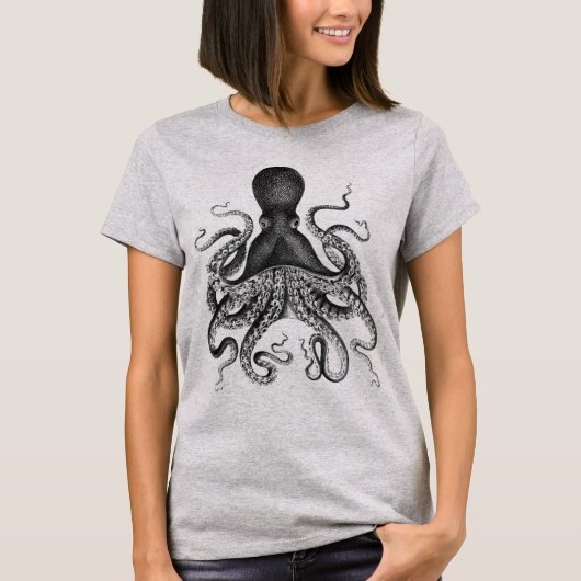 T-shirt Octopus vintage (Devant)