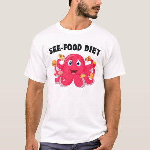 T-shirt Octopus - Voir alimentation - Crème glacée - Gâtea