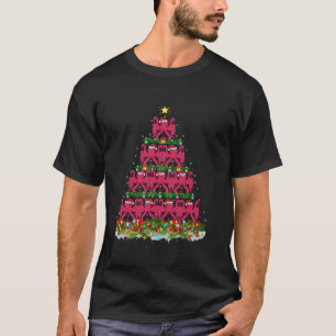 T-shirt Octopus Xmas Lumières des arbres Décor Père Noël O