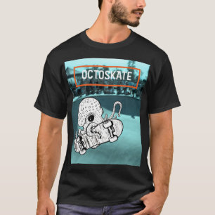 T-shirt Octoskate Planche à roulettes Pieuvre