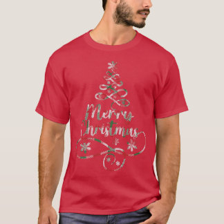 T-shirt oD61 Arbre de Noël Joyeux Noël Vibes de Noël déc