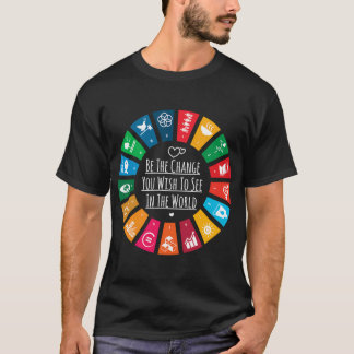 T-shirt ODD Objectifs mondiaux 2030 de l'ONU