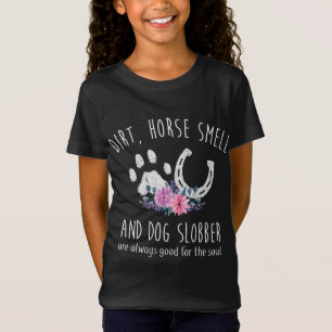 T-Shirt Odeur De Cheval Et Slobber De Chien Drôle Amusant