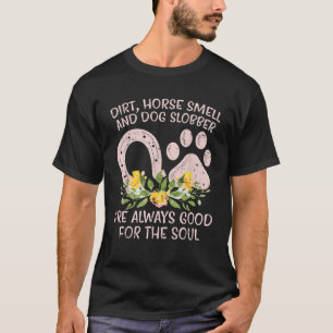 T-shirt Odeur de cheval sale bave de chien fille de ferme