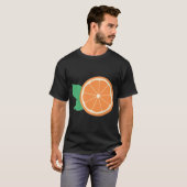 T-shirt Odeur de fruits à tranches d'orange (Devant entier)