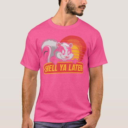 T-shirt Odeur De Skunk Ya Plus Tard Funky Skunk (Devant)