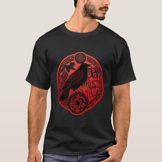 T-shirt Odin Ravens scandinave (Devant)