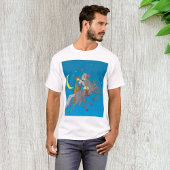 T-shirt Odin Riding Sleipnir Norse Mythologie Vive Dieu