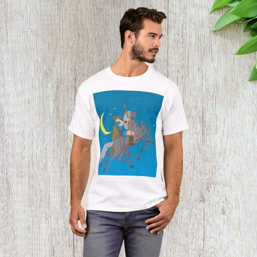 T-shirt Odin Riding Sleipnir Norse Mythologie Vive Dieu