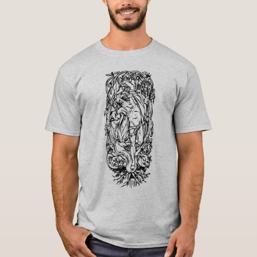 T-shirt Odin sur Yggdrasil (Devant)