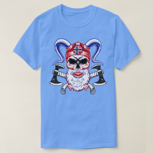 T-shirt Odin Valhalla Norvège Cadeau Viking Norvège (Design devant)