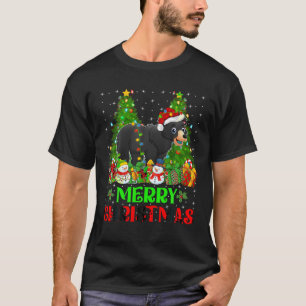 T-shirt Oear Christmas Tree Lights Famille Vacances Père N