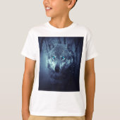 T-shirt Oeil bleu loup (Devant)