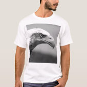 T-shirt Oeil d'aigle noir et blanc (Devant)