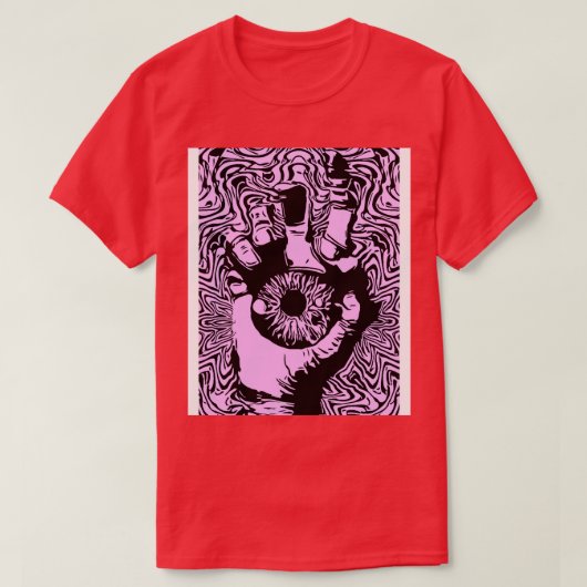 T-shirt Oeil dans une main (Design devant)