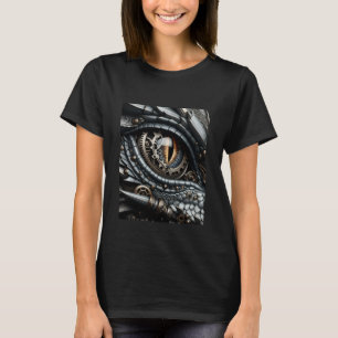 T-shirt Œil de dragon Steampunk en gros plan Ai Art