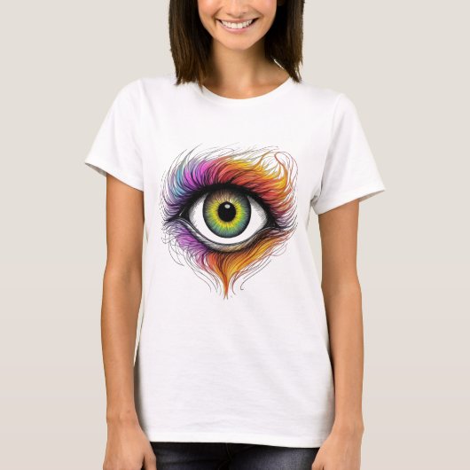 T-shirt Oeil de flamme éthérique (Devant)