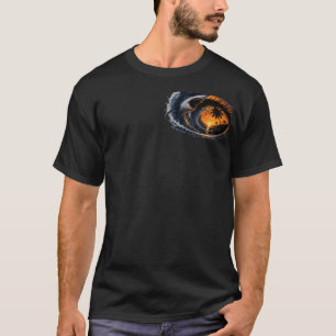 T-shirt Œil de la Vague – Coucher de soleil océanique surr