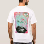 T-shirt "Oeil de lèvres de collage " (Dos)