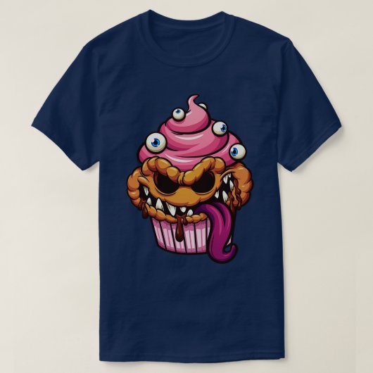 T-shirt Oeil de monstre Cupcake (Design devant)