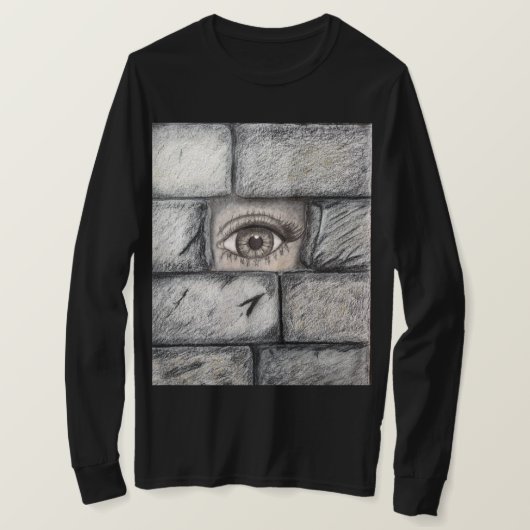 T-shirt "Oeil derrière le mur" (Design devant)