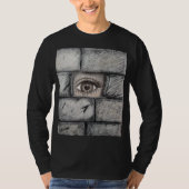 T-shirt "Oeil derrière le mur" (Devant)