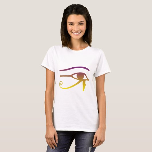 T-shirt Oeil d'or de Horus (Devant entier)