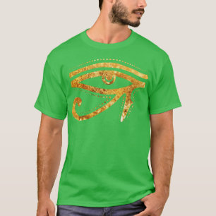 T-shirt Oeil D'Or De Ra Egyptian Hiéroglyph