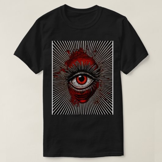 T-shirt oeil effrayant (Design devant)